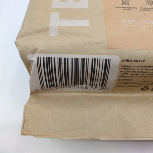 3 Packs Terra Plant-Based Newborn Diapers Size 1‎ | 24 Count Each | Eco-Friendly - Picture 6 of 12